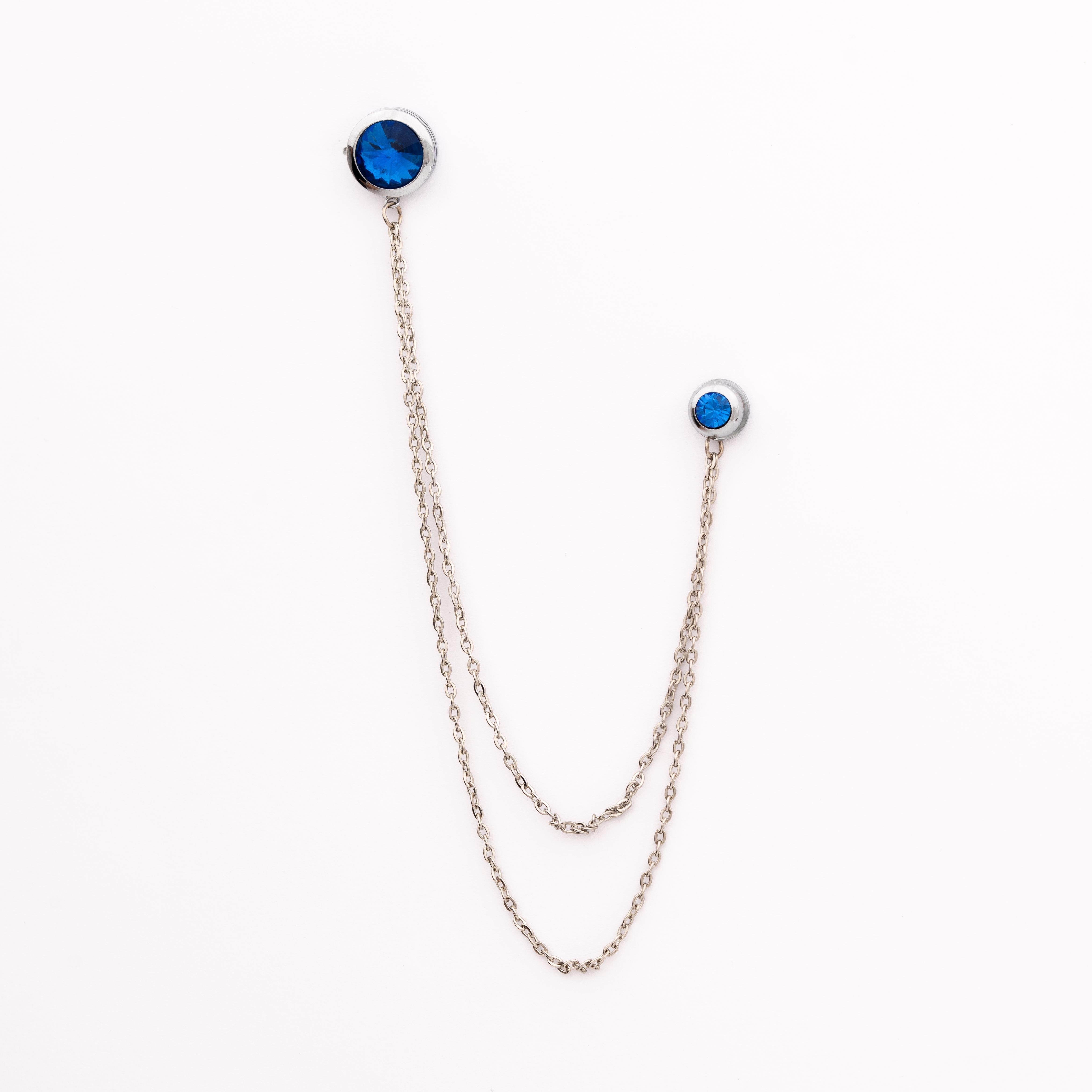 Yaka İğnesi & BroşCMC2195Mavi Taşlı Ceket Yaka İğnesi