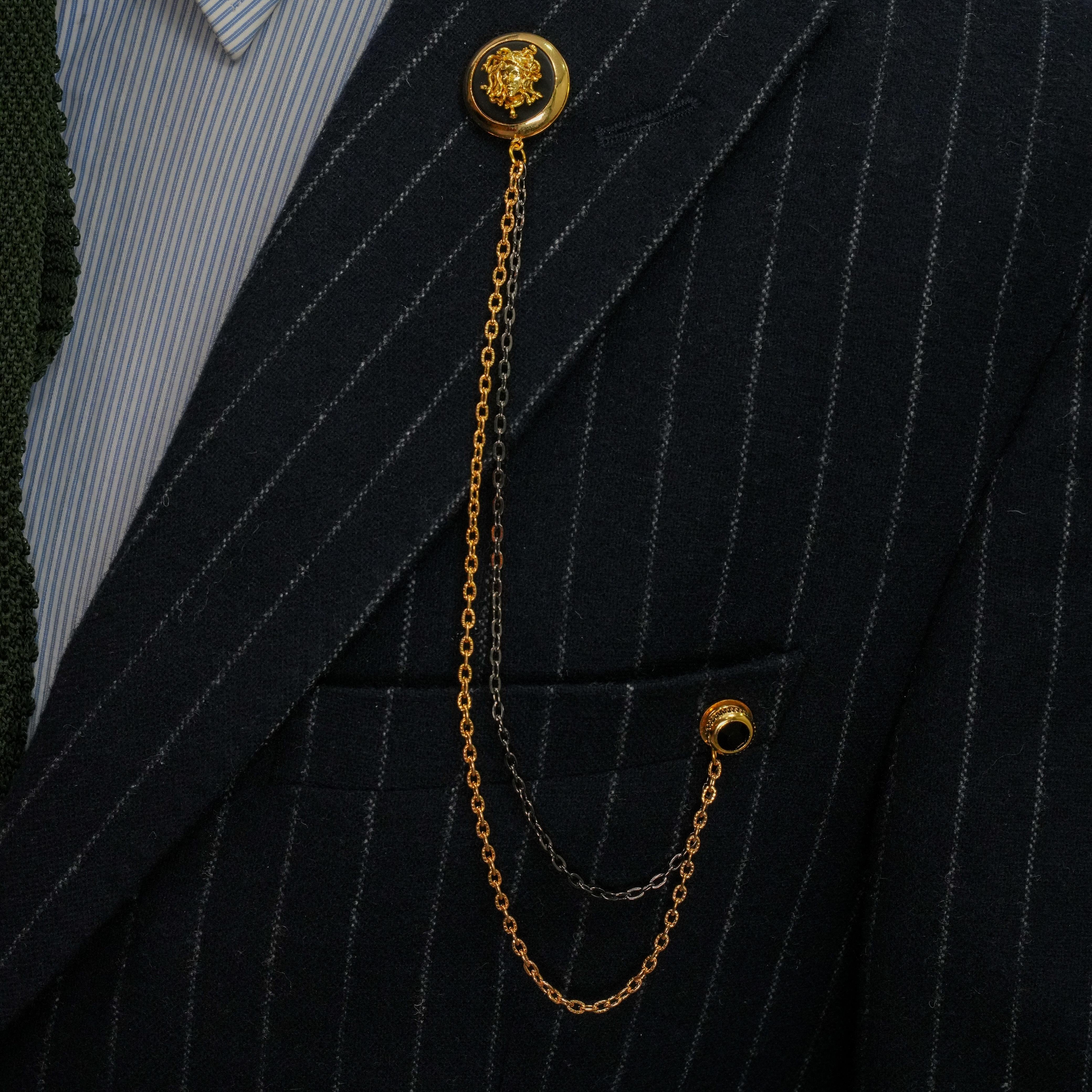 Yaka İğnesi & BroşCMC2321Medusa Figürlü Ceket Yaka İğnesi