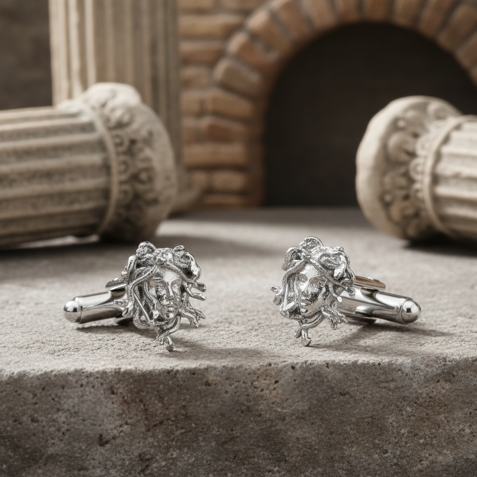 Kol DüğmesiCMC2331Medusa Figürlü Kol Düğmesi 