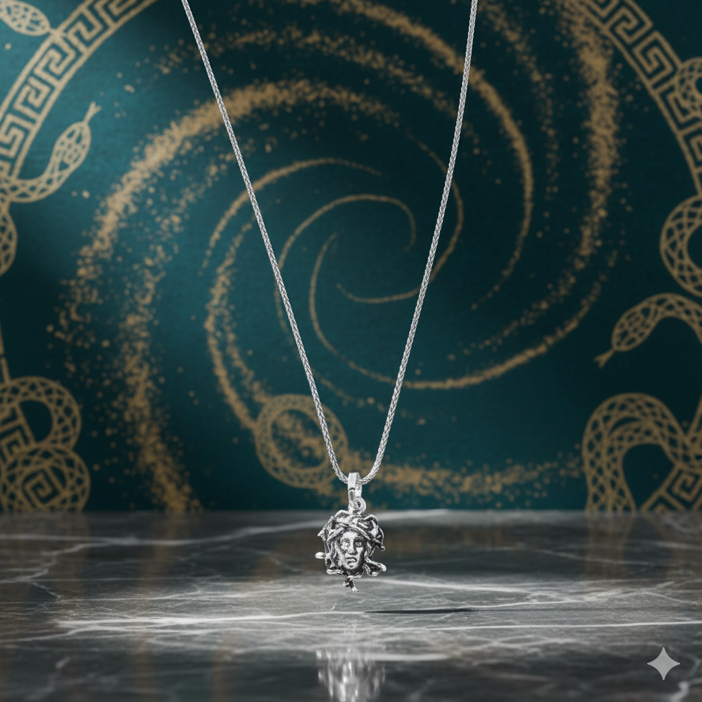 KolyeCMC2589Medusa Gümüş Kolye