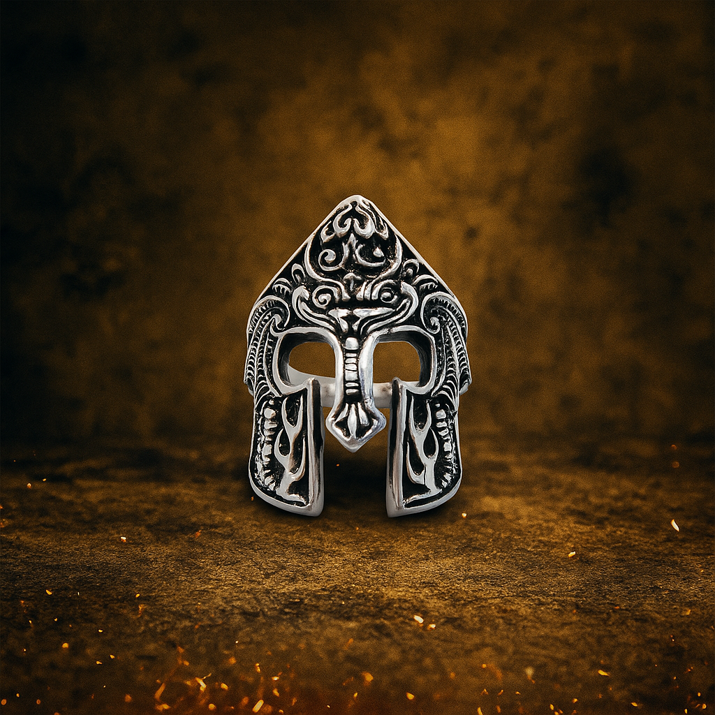 YüzükCMC2289Miğfer Figürlü Gümüş Yüzük