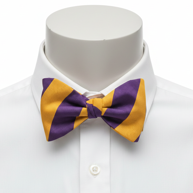 PapyonCMC2656Mor / Sarı Renkli Açık Papyon