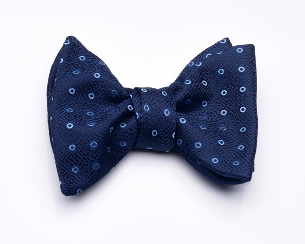 PapyonCMC2851Nokta Desenli Lacivert Açık Papyon