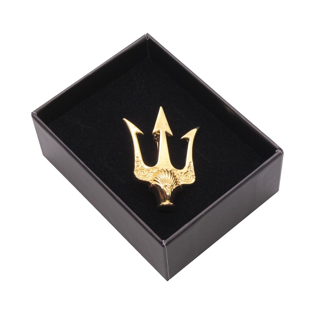 Yaka İğnesi & BroşCMC9708Poseidon'un Üç Uçlu Mızrağı Yaka Broşu