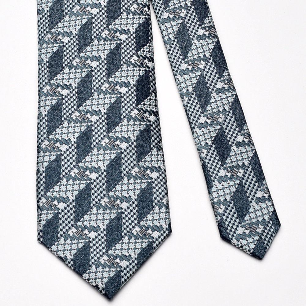 KravatCMC2598Yeşil Desenli İpek Kravat