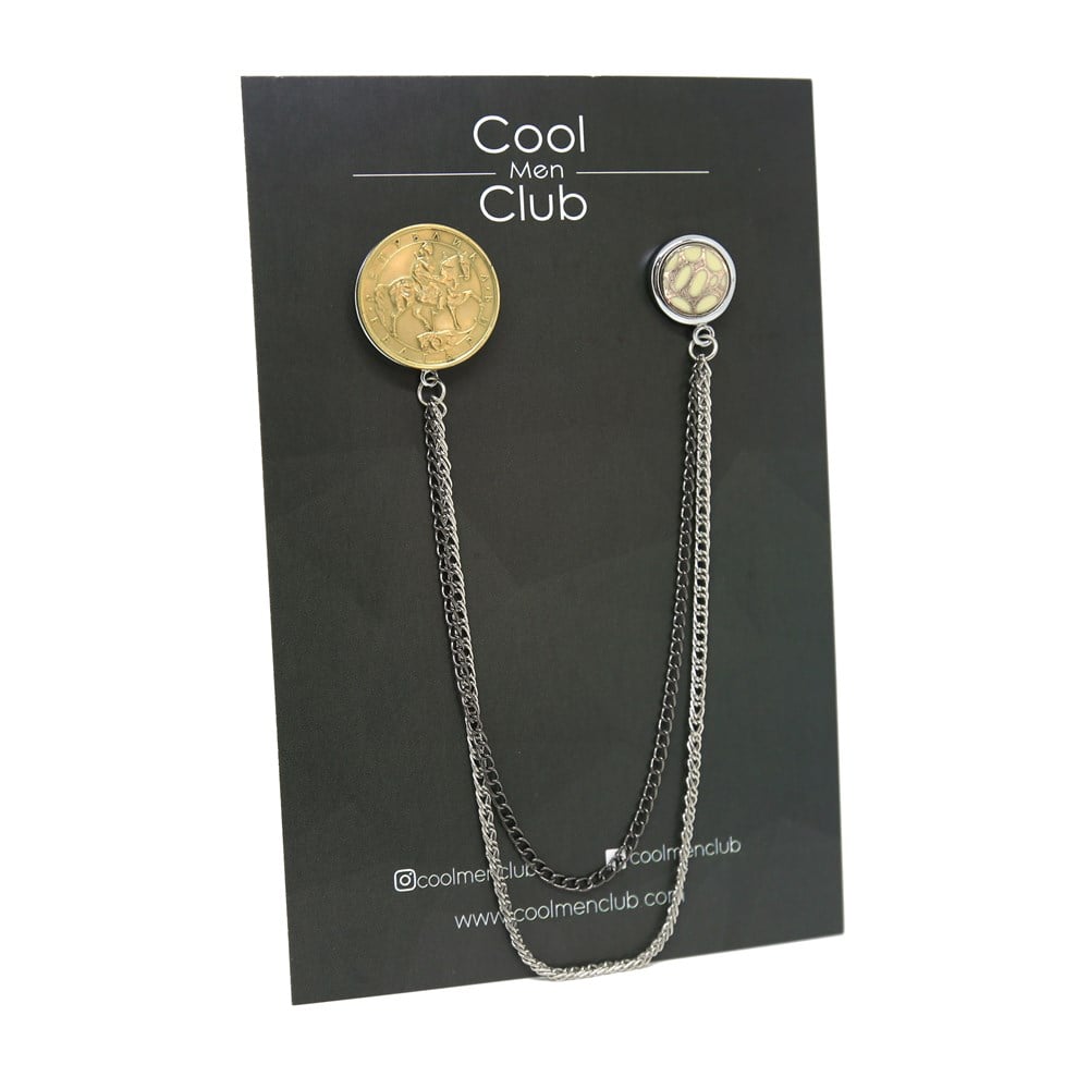 Eski Para Ceket Yaka İğnesi