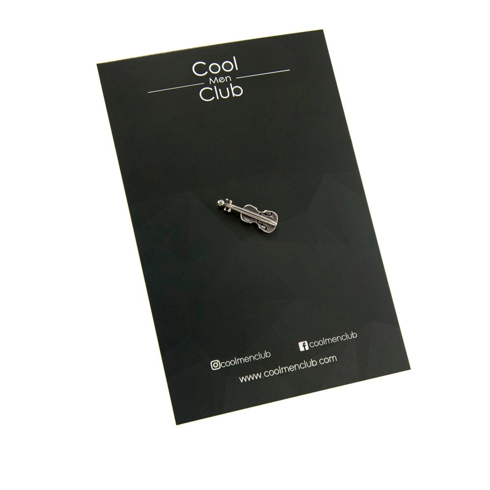 Gümüş Keman Broş