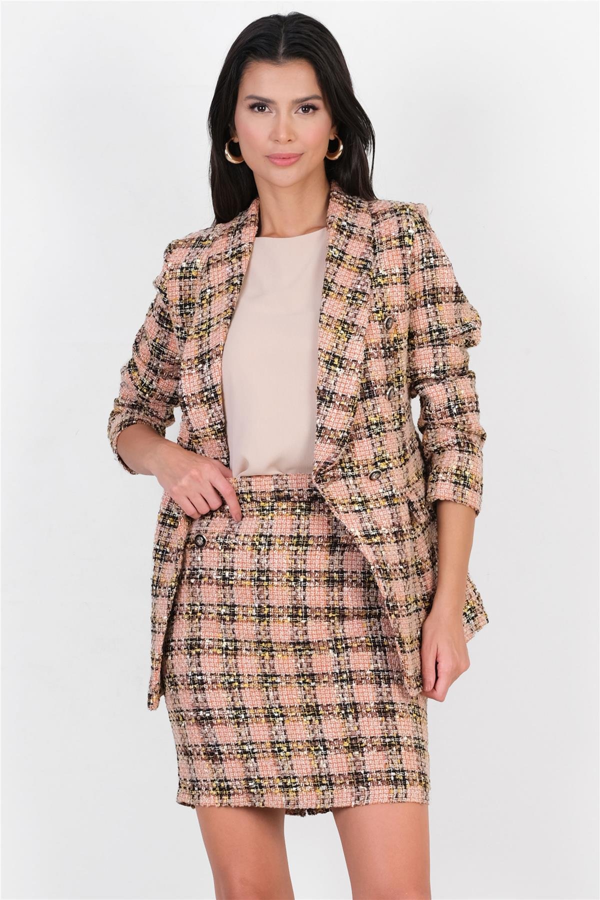 Corallina Şal Yaka Blazer Ceket ORANJ