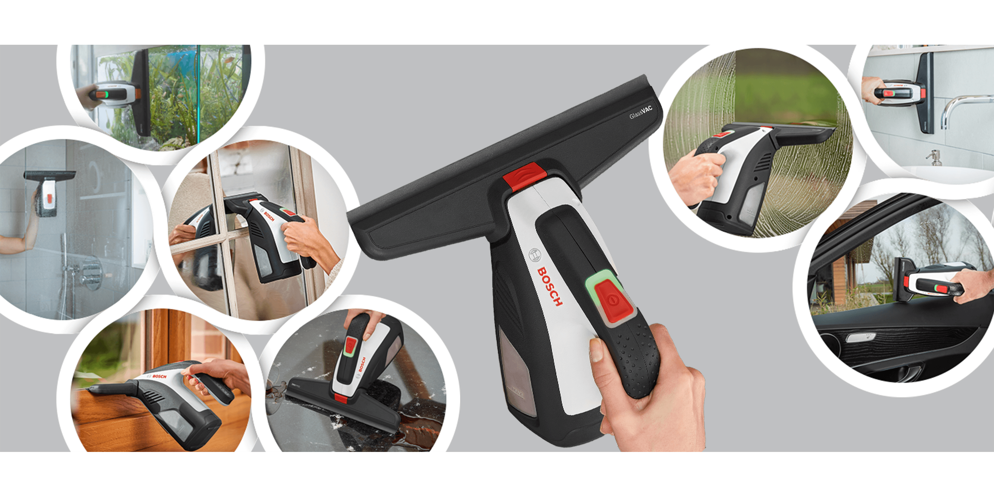 Bosch GlassVAC Akülü Cam ve Yüzey Temizleyici