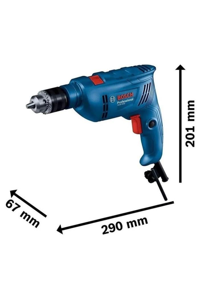 Bosch GSB 600 Darbeli Matkap 600 Watt + 100 Parça Aksesuar 06011A0321