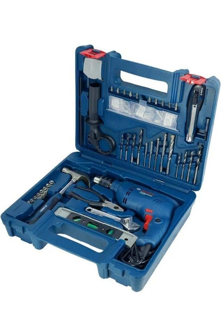Bosch GSB 600 Darbeli Matkap 600 Watt + 100 Parça Aksesuar 06011A0321
