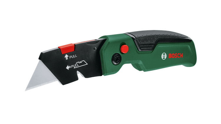 Bosch Premium Katlanabilir Maket Bıçağı + Kumaş Çanta + 10 Bıçak - 1600A02W7M