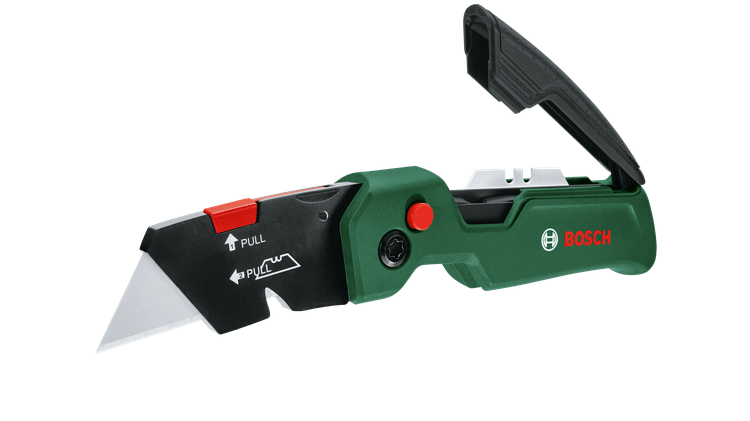 Bosch Premium Katlanabilir Maket Bıçağı + Kumaş Çanta + 10 Bıçak - 1600A02W7M