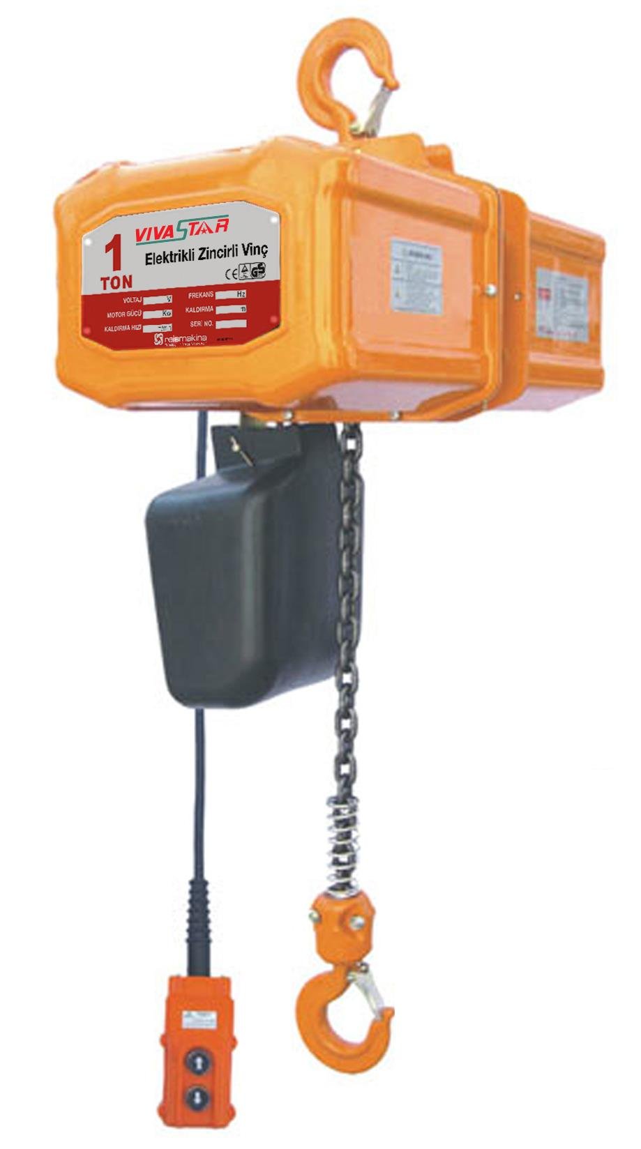 ELEKTRİKLİ ZİNCİRLİ VİNÇ 2000 kg