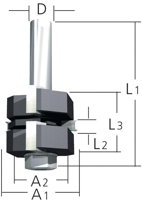 FREZE BIÇAĞI 8x41 mm