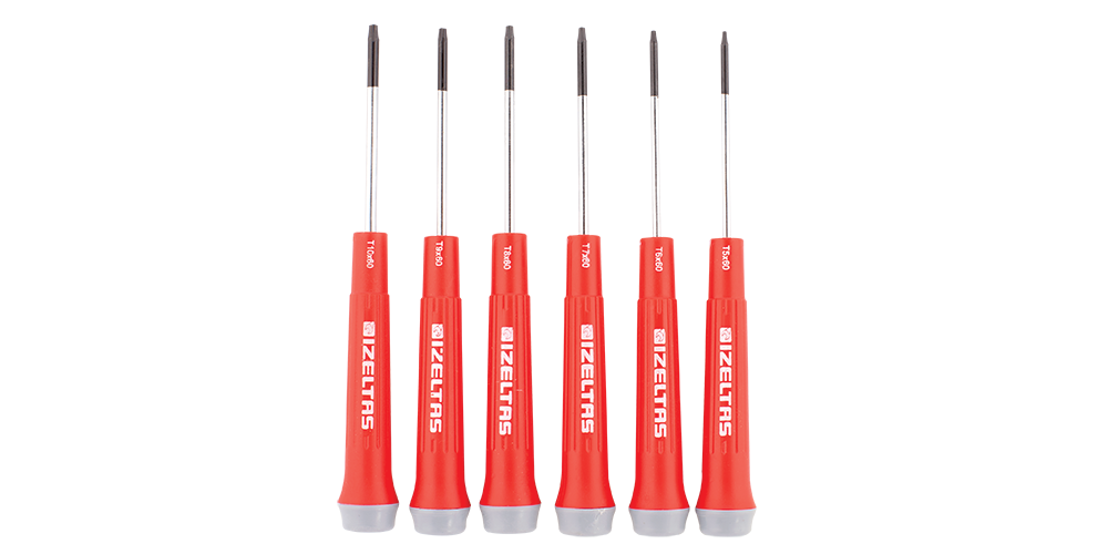 İzeltaş 6 Parça Elektronikçi Tip (Klemens) Torx Uçlu Tornavida - 4530 00 1006