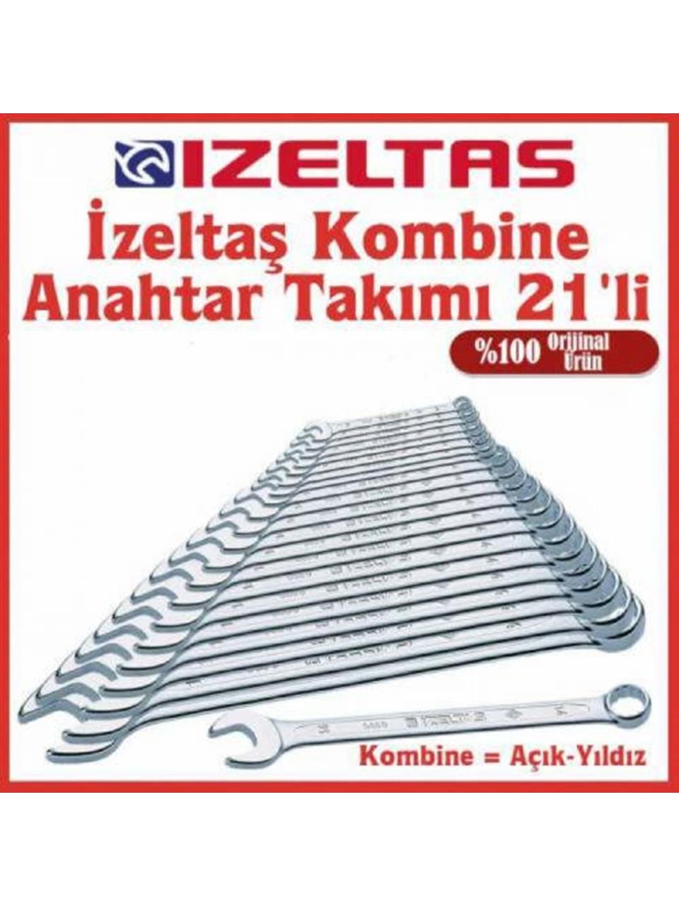 İzeltaş Kombine Anahtar Takımı 21 Parça 6-32 mm - 0320 00 2121 
