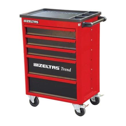 İzeltaş Trend Serisi Takım Dolabı Kırmızı Dolu 93 Parça (5 Çekmeceli) - 8244 00 5096