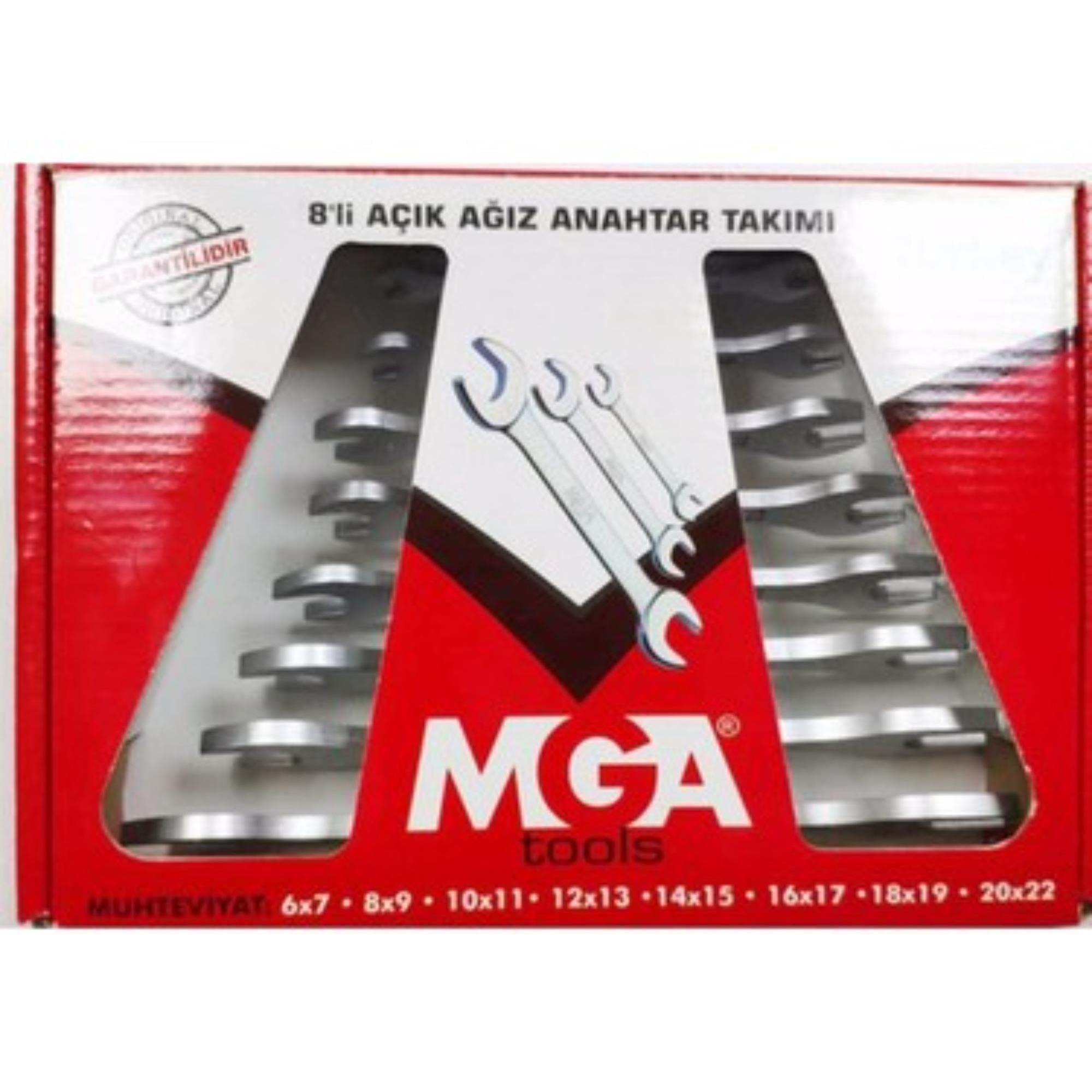 Mega Mga Açık Ağız Anahtar 8'Li - MGA-TK8