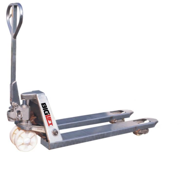 PASLANMAZ  -  POLYAMİD TEKERLEKLİ TRANSPALET 2000 kg