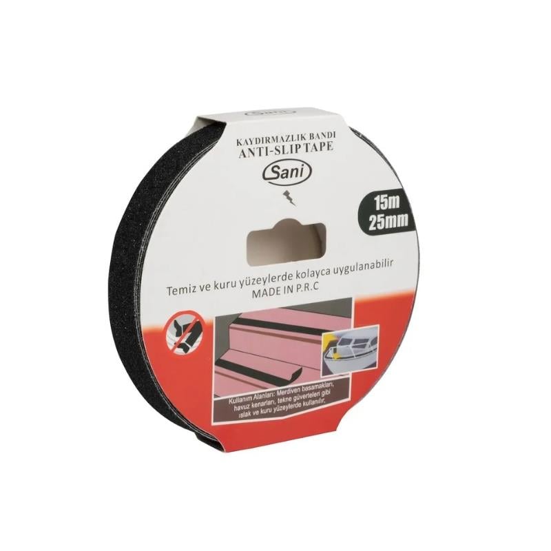 Sani Kaydırmaz Bant Siyah 25x15mt