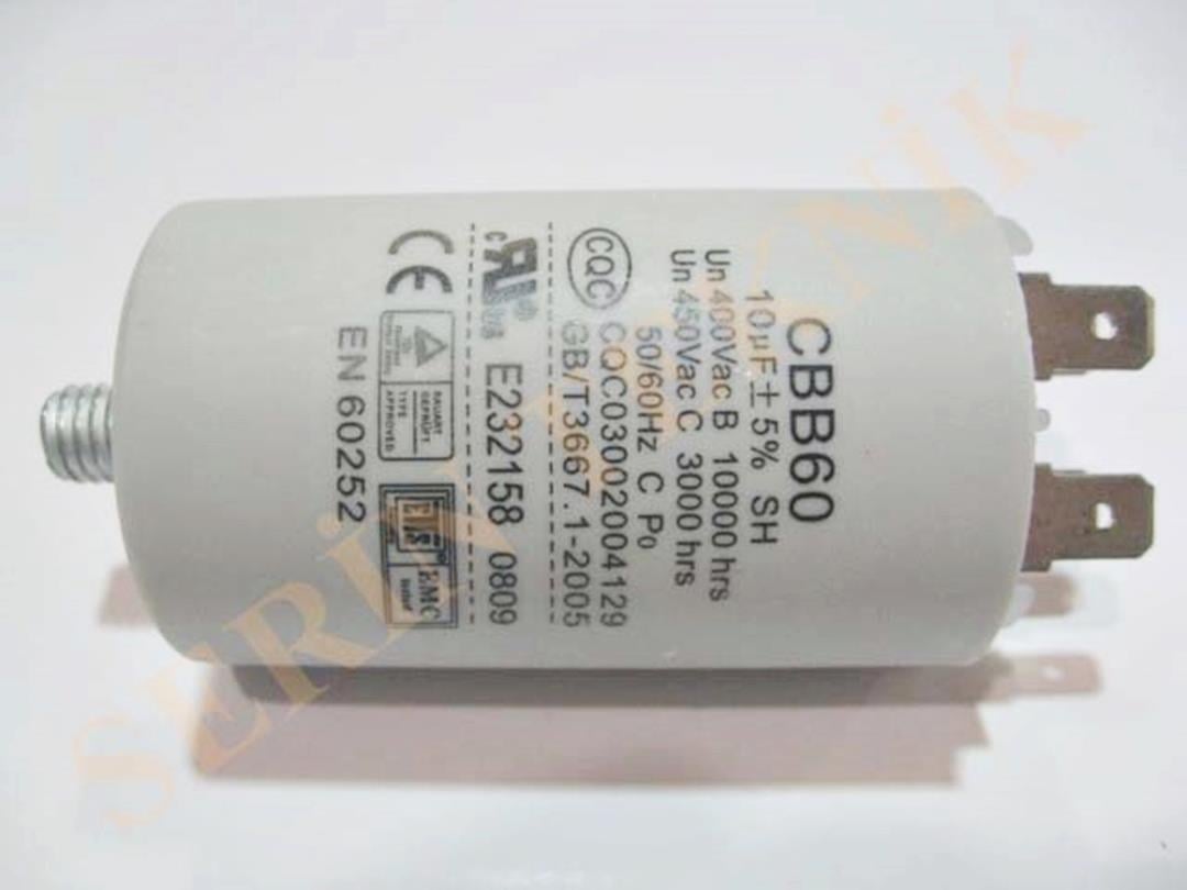 10 Mikrofarad 450V AC Daimi Devre Kondansatörü