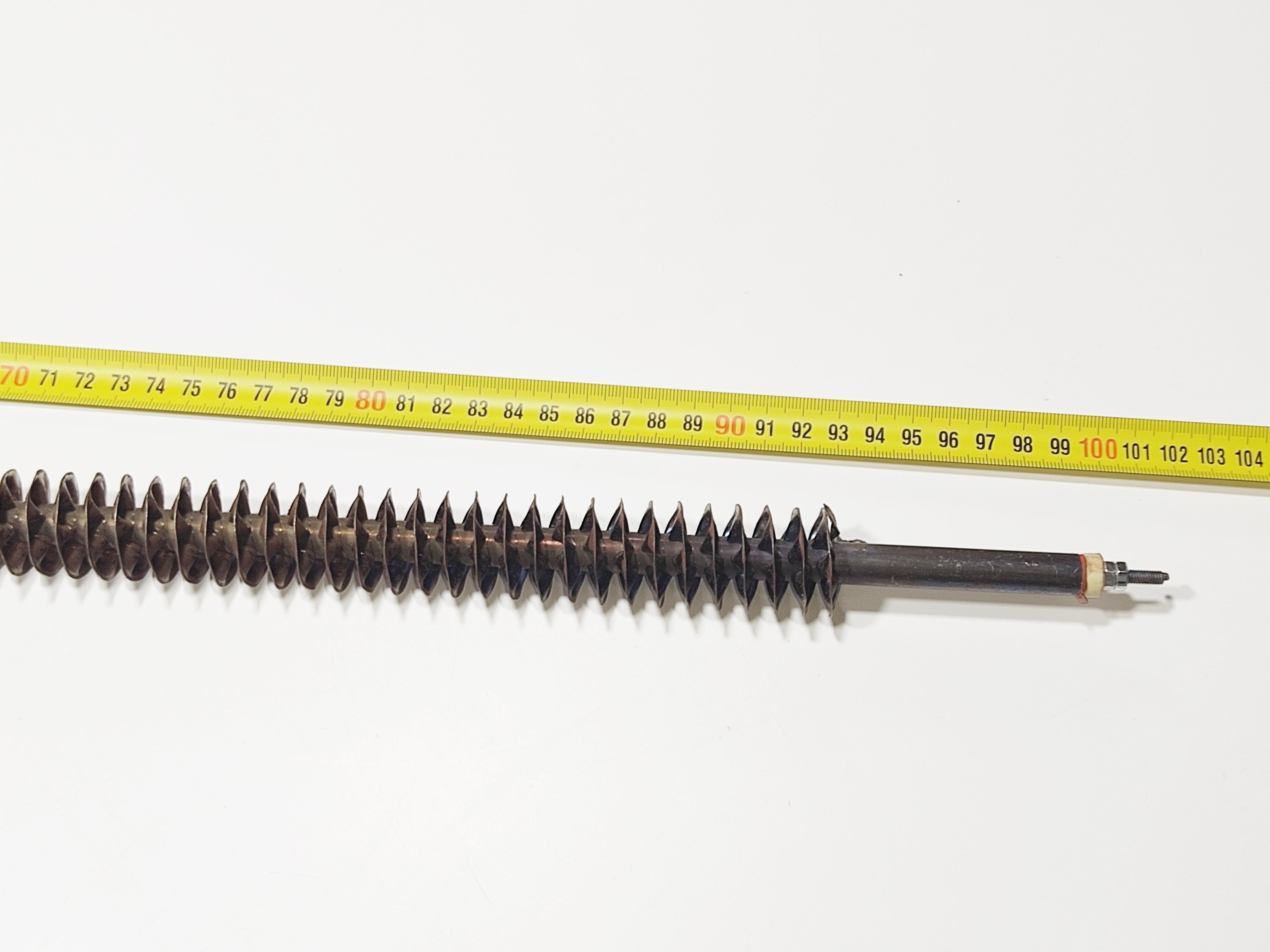 100cm Düz Tek Taraf Rekorlu Serpantinli Isıtıcı Rezistans - 100cm One Side Bushed Finned Tubular Heating Resistance 