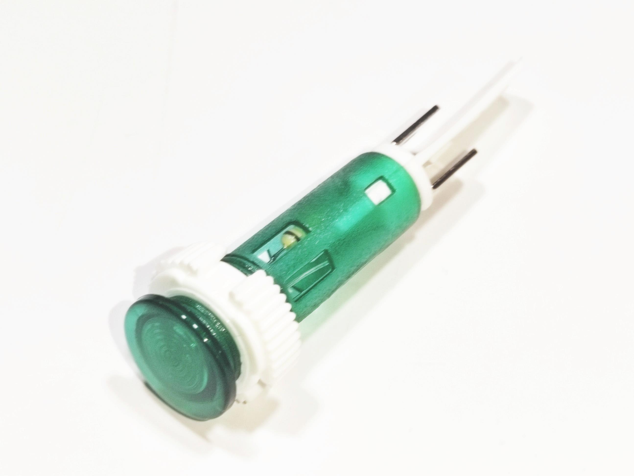 10mm Yeşil Somunlu Sinyal Lambası 