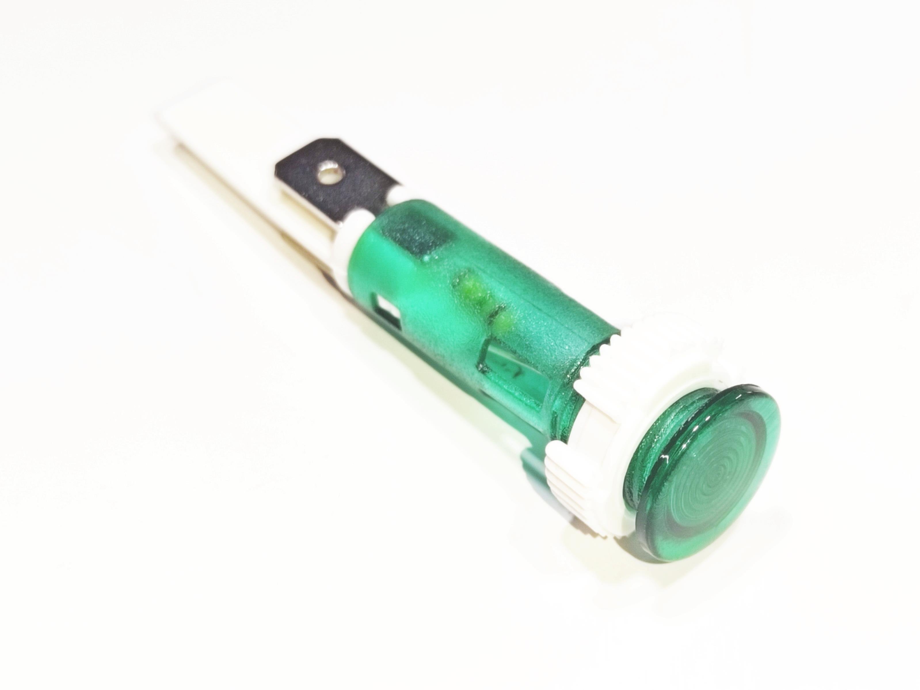 10mm Yeşil Somunlu Sinyal Lambası 