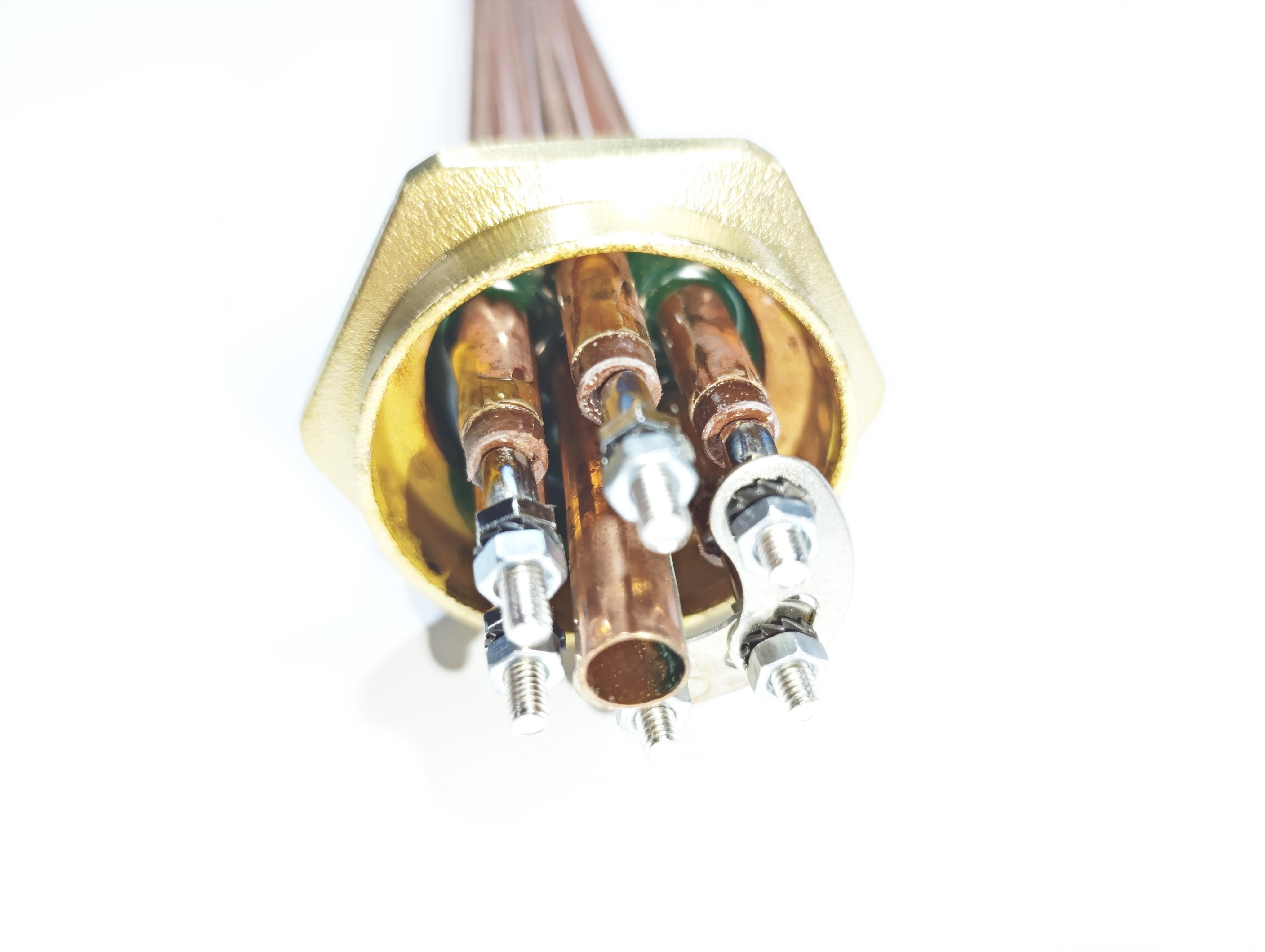 1,5 İnç Bakır 12KW 380V 45cm Trifaze Sanayi Isıtıcı Rezistansı
