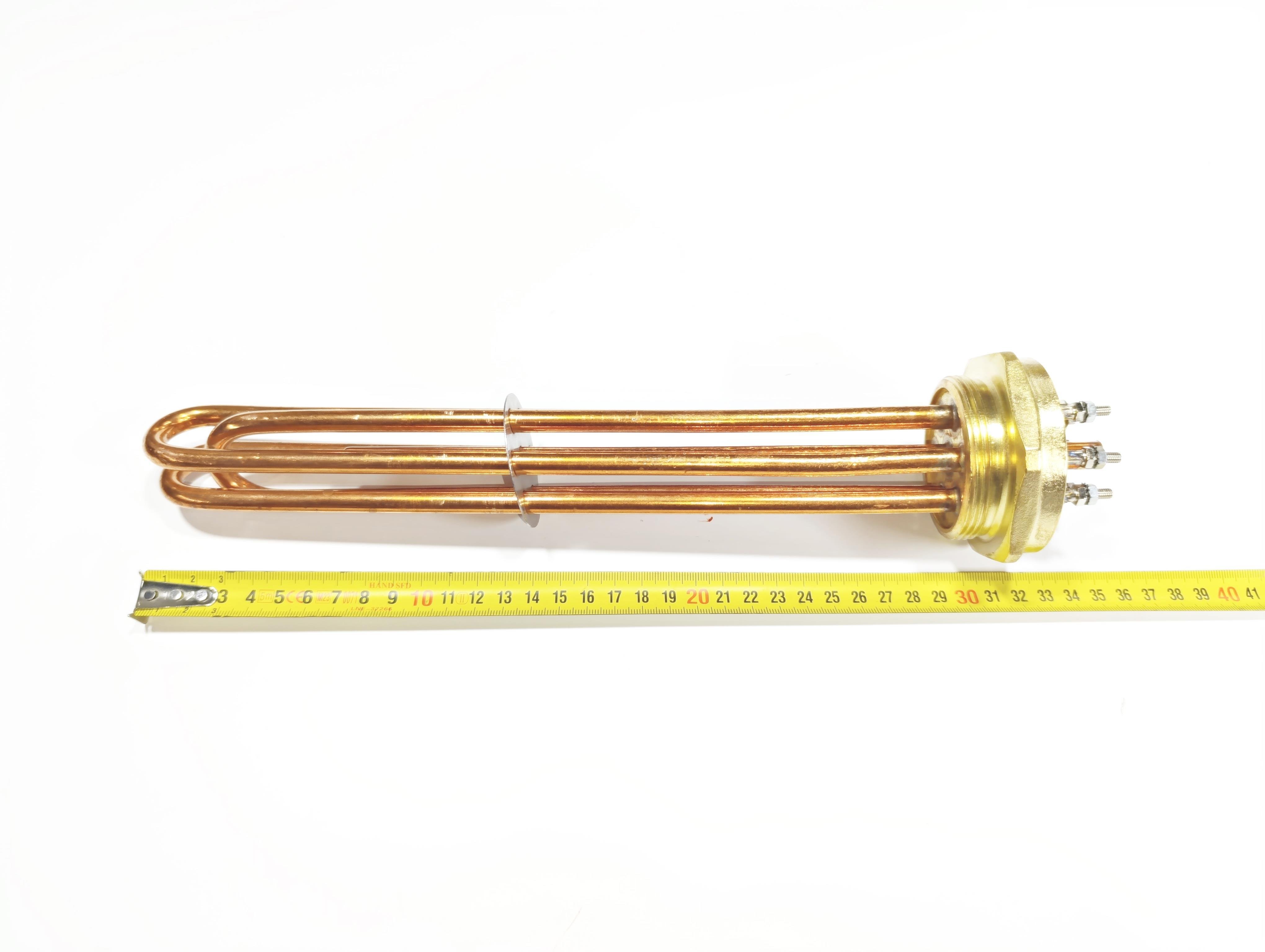 2 İnç Bakır 3KW 380V 30cm Trifaze Sanayi Isıtıcı Rezistansı