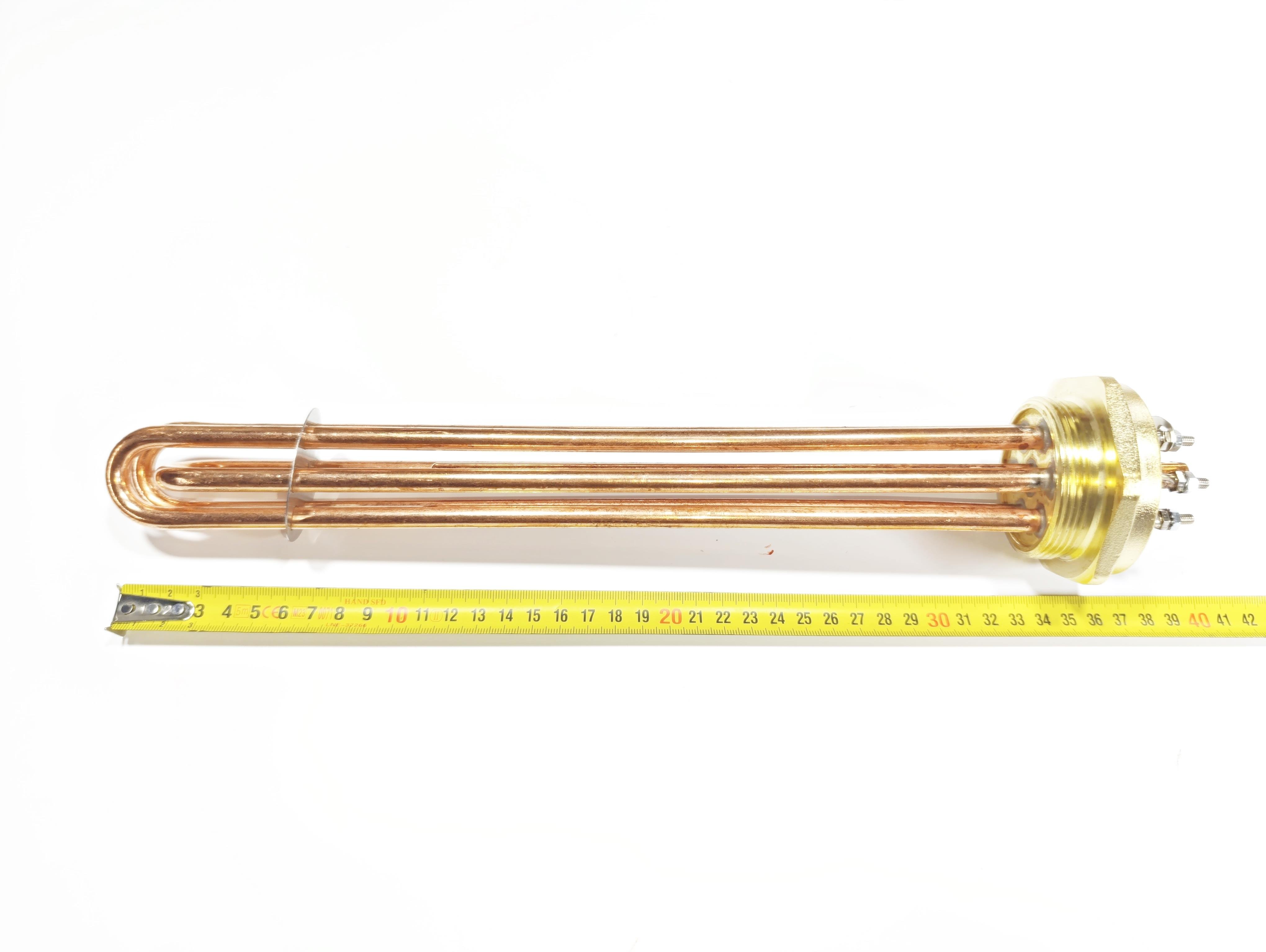 2 İnç Bakır 6KW 380V 35cm Trifaze Sanayi Isıtıcı Rezistansı