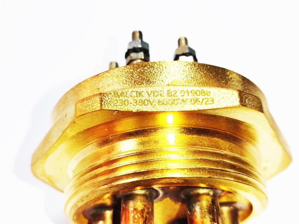 2 İnç Bakır Bükümlü 6KW 380V 22cm Trifaze Sanayi Isıtıcı Rezistansı
