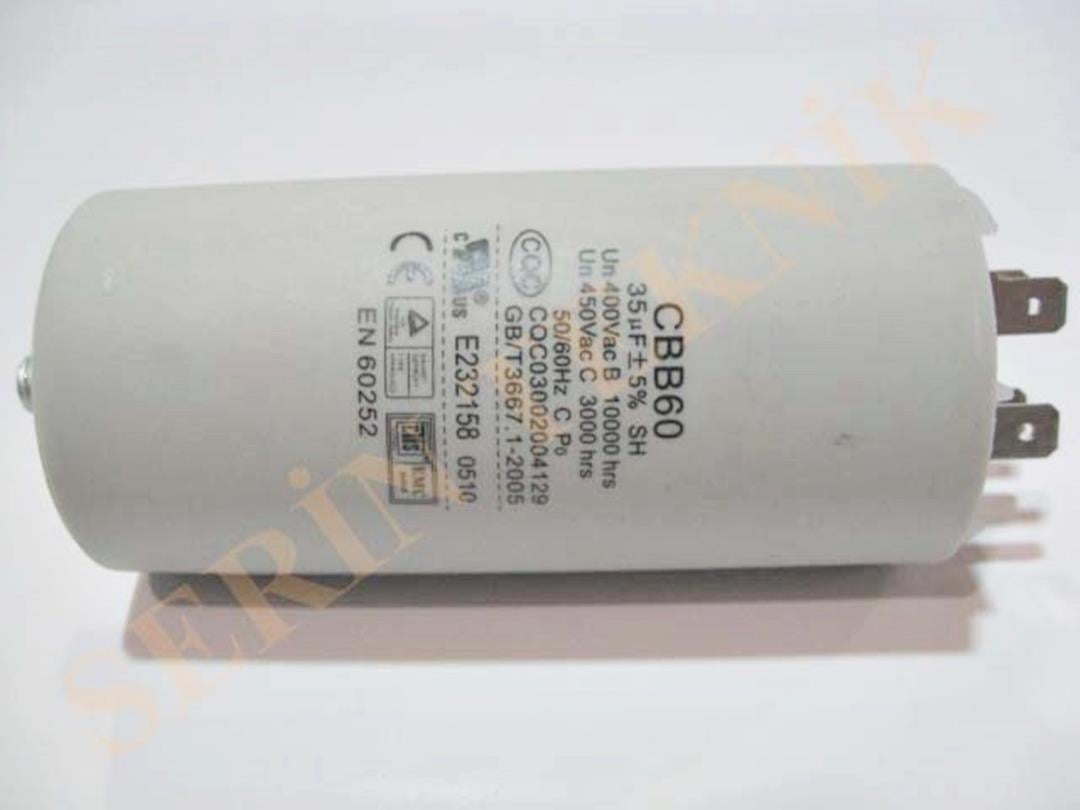 35 Mikrofarad 450V AC Daimi Devre Kondansatörü