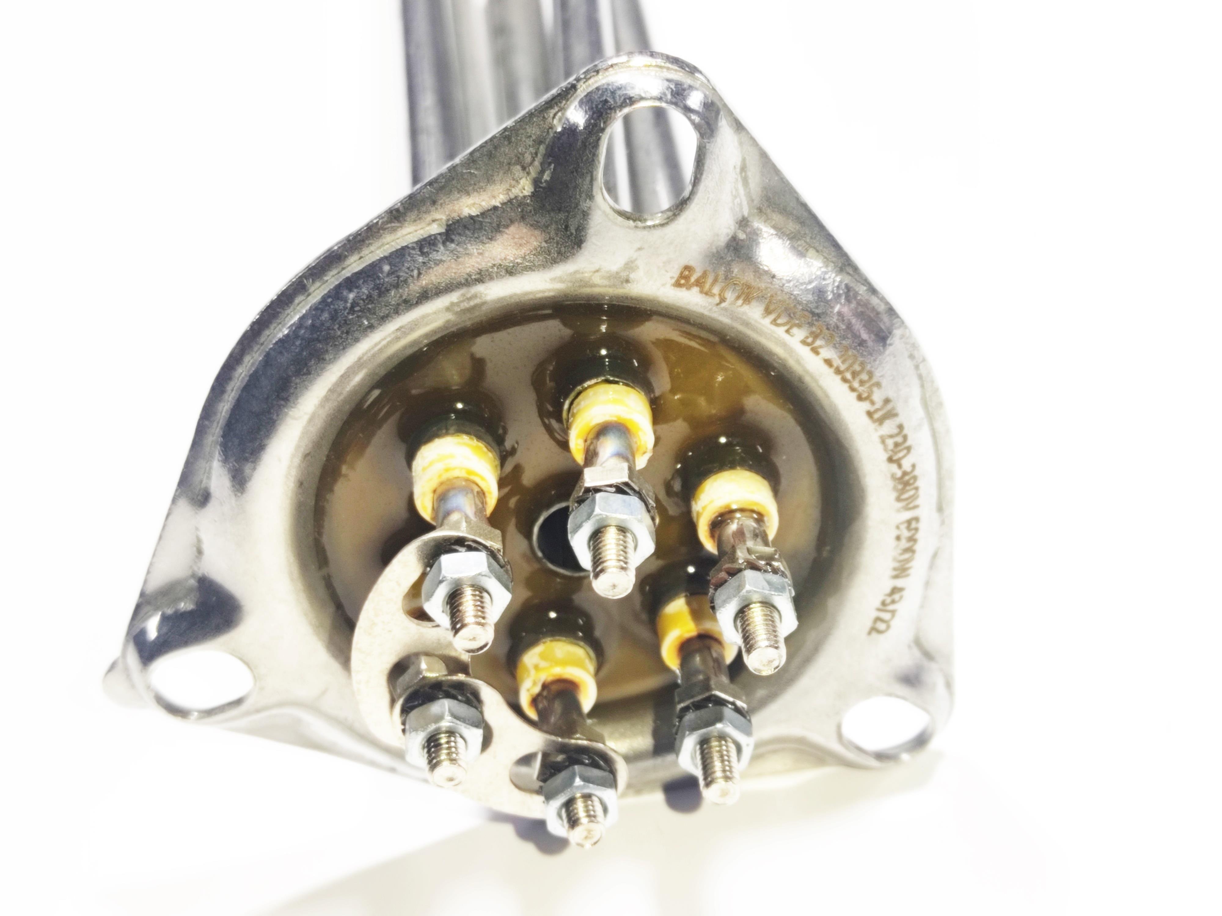 6KW Üçgen Flanş (Büyük) 31cm 380V Trifaze Sanayi Isıtıcı Rezistansı