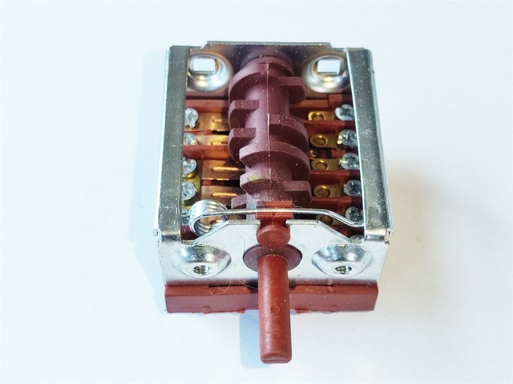 Ankastre fırın anahtarı 7-7 Metal polyemit çevirmeli şalter 