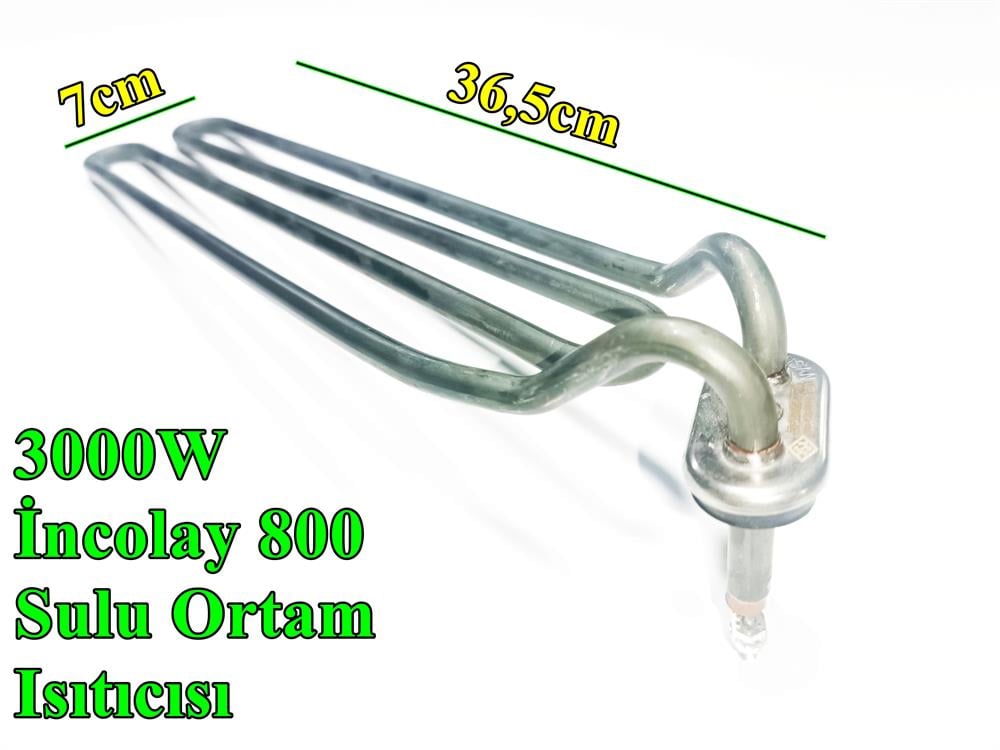 Bulaşık Makinesi Tank Rezistansı 3000W İncolay 800 - Isısan R5129-1P