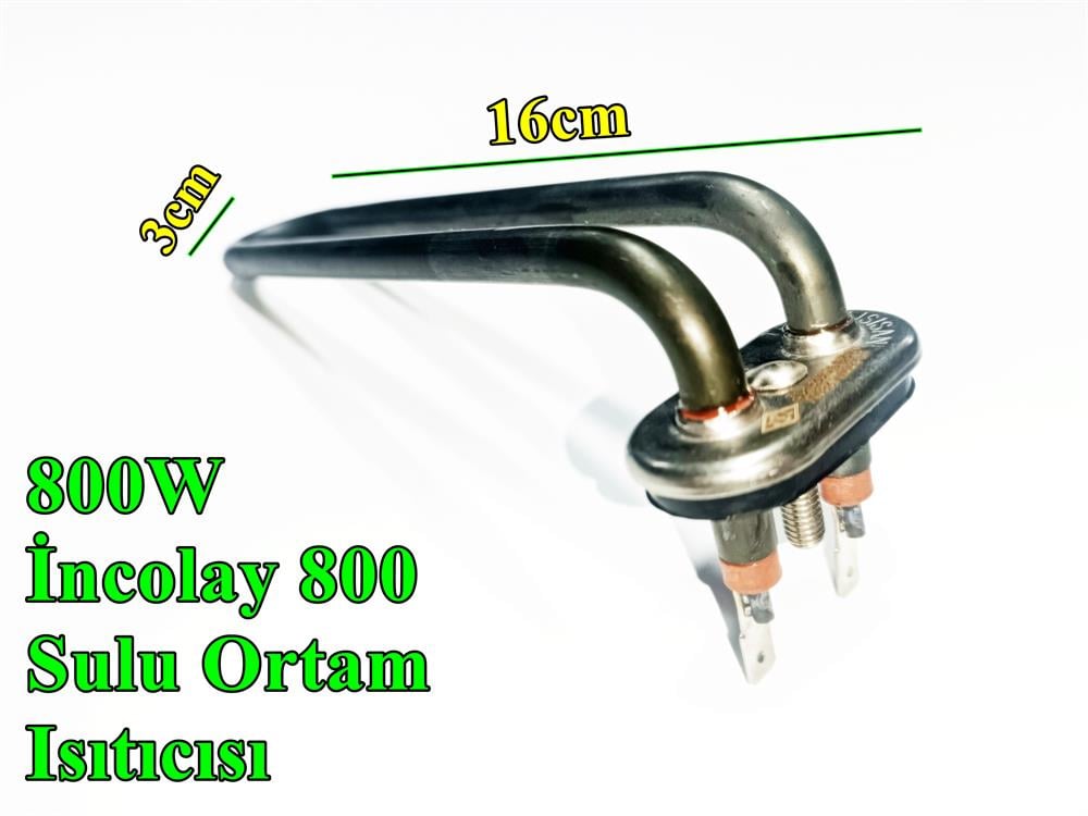 Bulaşık Makinesi Tank Rezistansı 800W İncolay 800 - Isısan R5127-1P