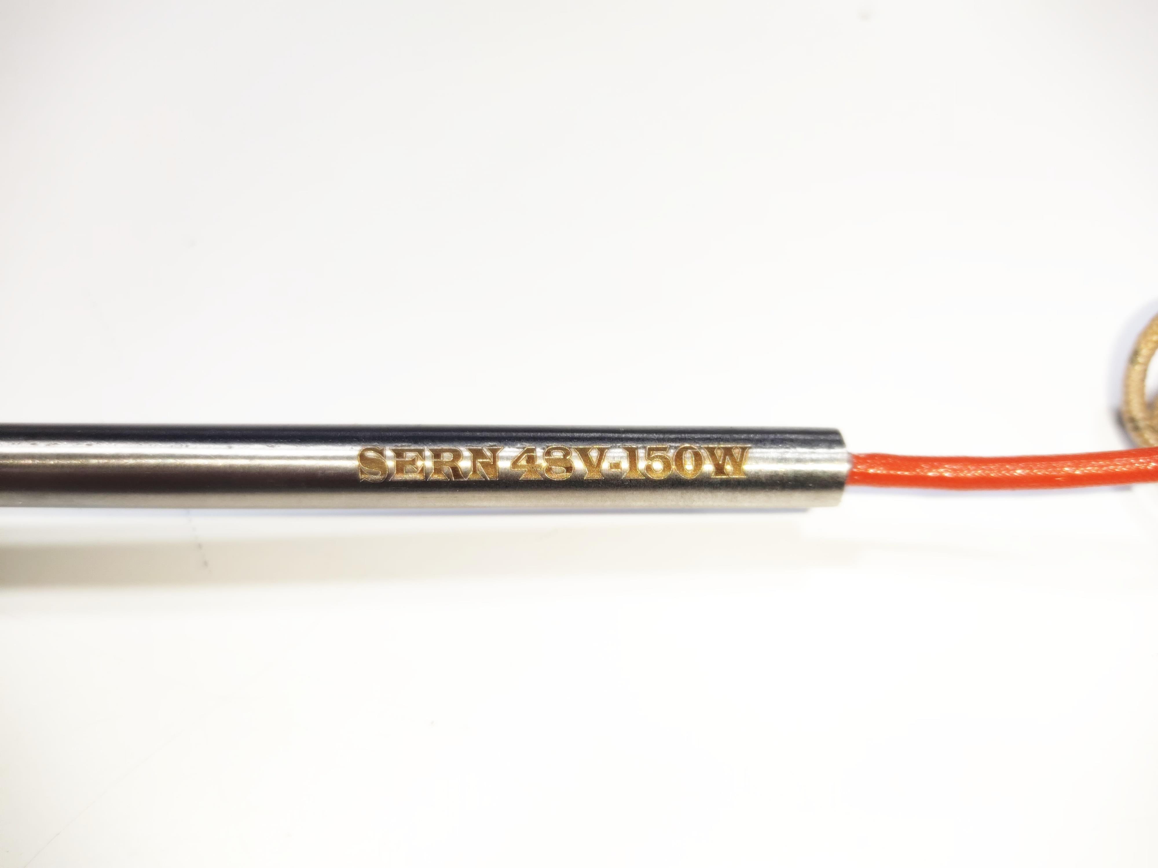 Çene Isıtıcı Rezistans 14,5cm boy-7mm kalınlık-150 Watt-48Volt 
