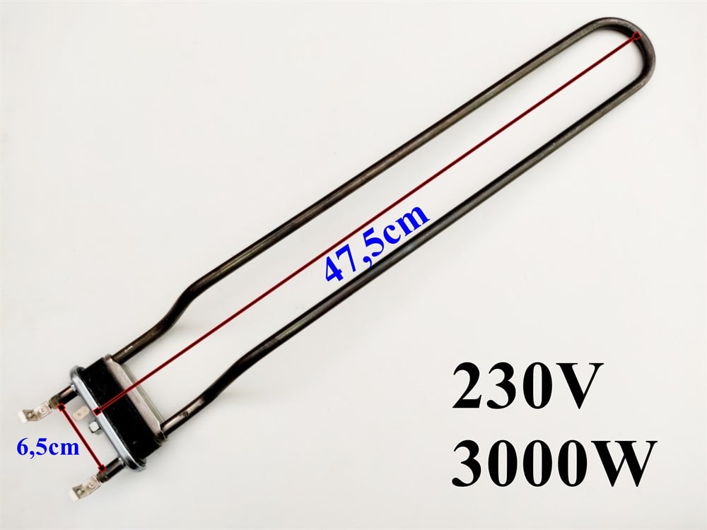 End. Mutfak ısıtıcı Rezistansı Esli İçi boş 47cm 3000W
