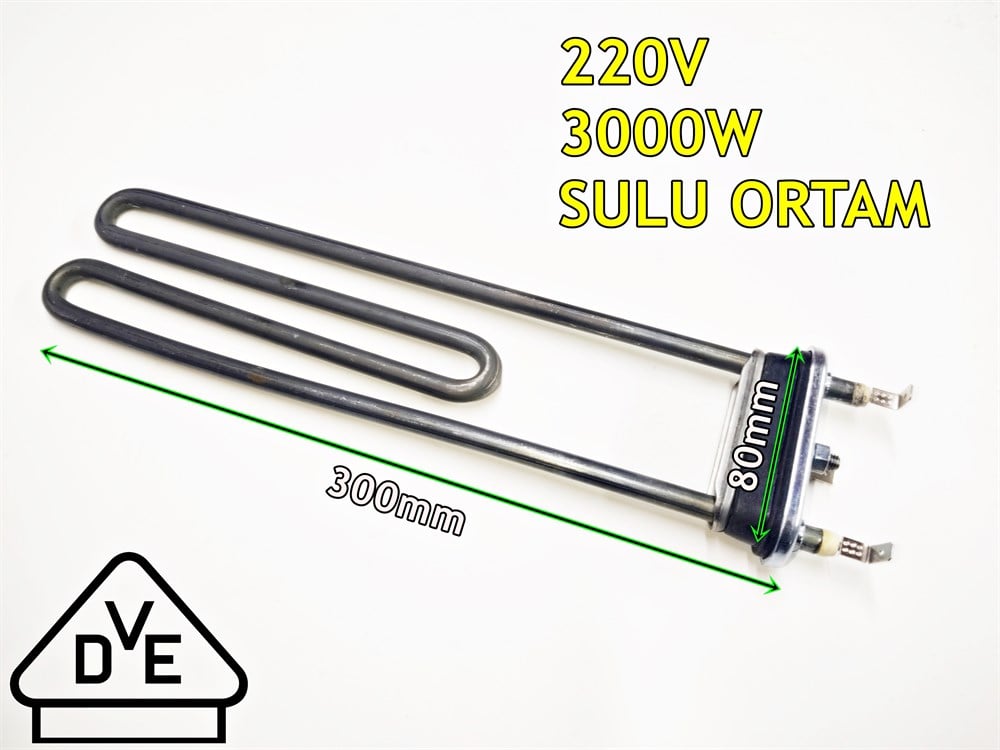 Endüstriyel Mutfak Isıtıcı Rezistansı 30cm 3000W