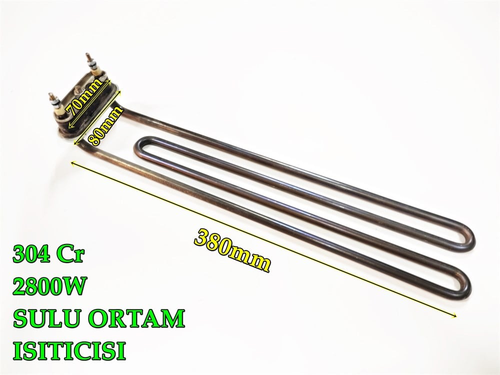 Endüstriyel Mutfak ısıtıcı Rezistansı Ters Flanşlı 2800W