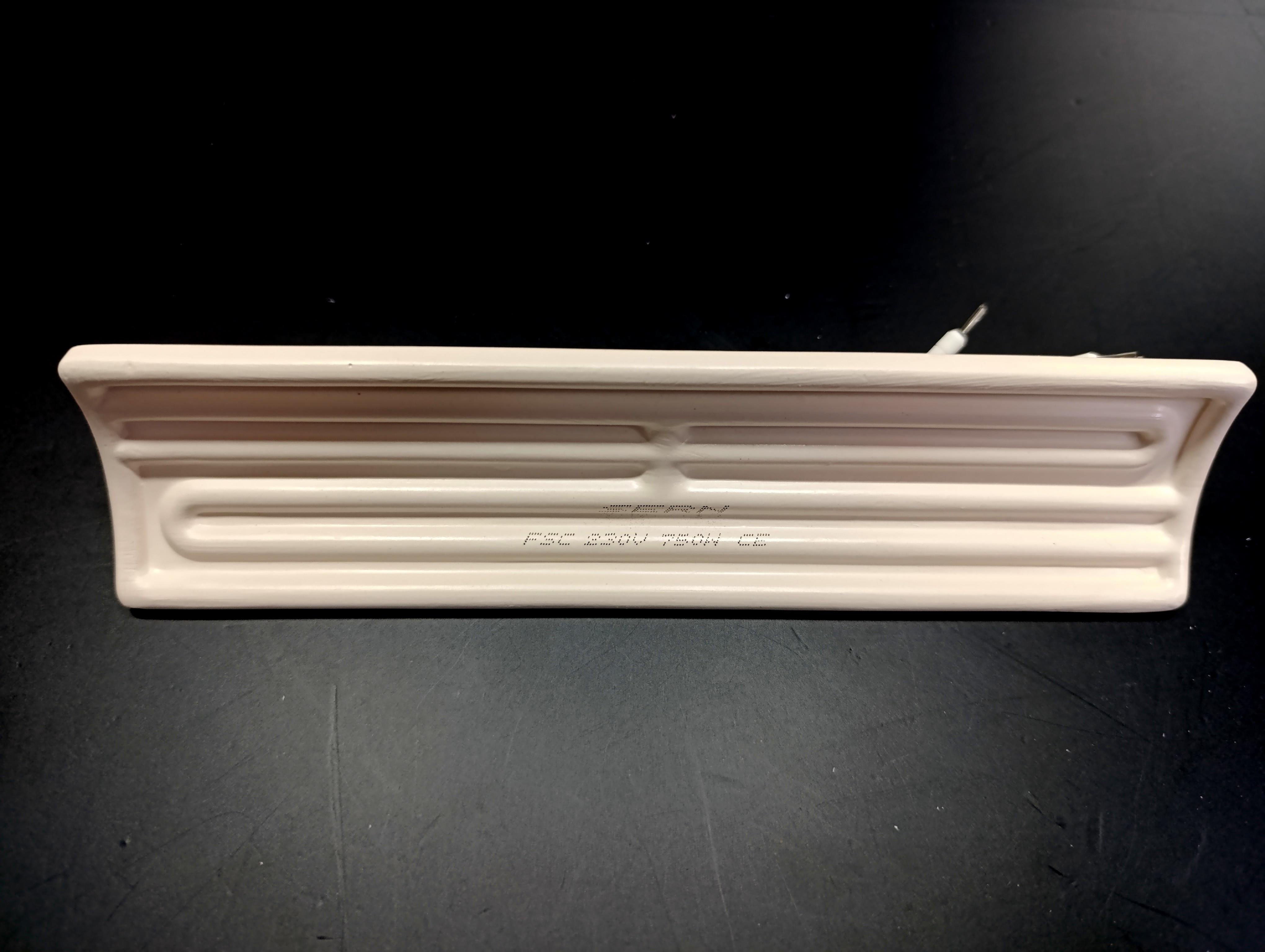 İnfrared Seramik Isıtıcı Rezistans KONKAV 245X60mm 750W 230V Beyaz Renk FSC Model