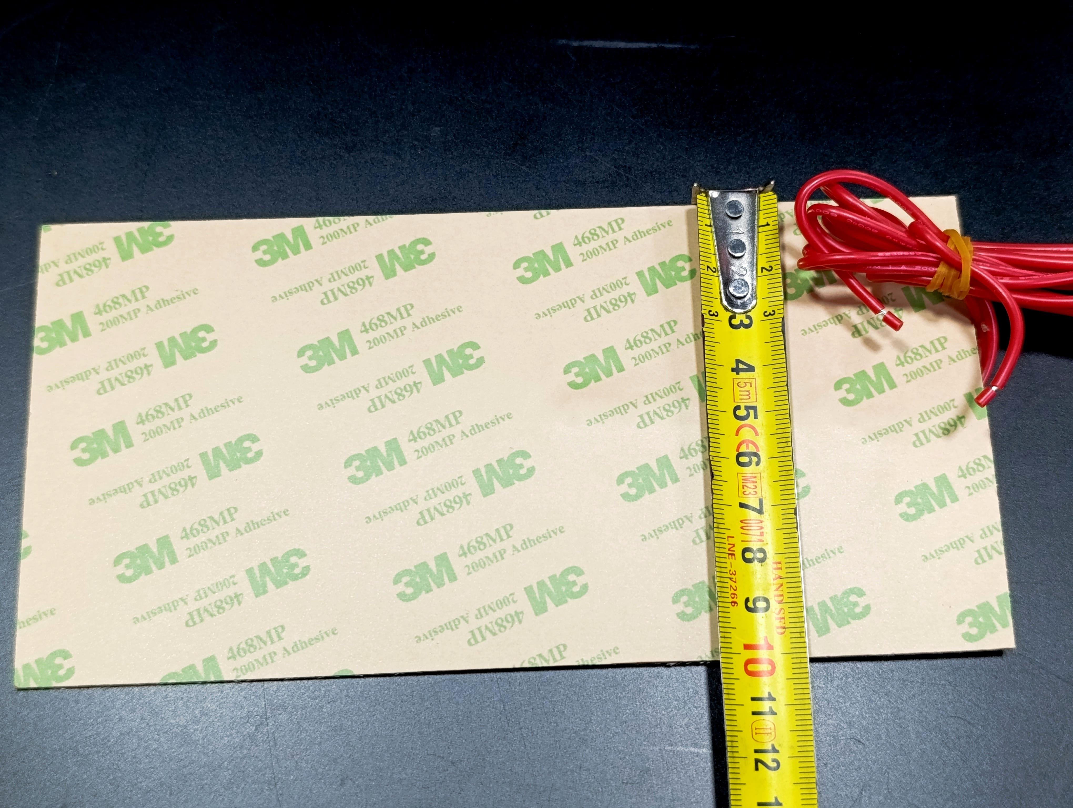 Sern Esnek Silikon Açık Büfe 20x10cm Yapışkanlı Termikli Isıtıcı Rezistans 200W R1083