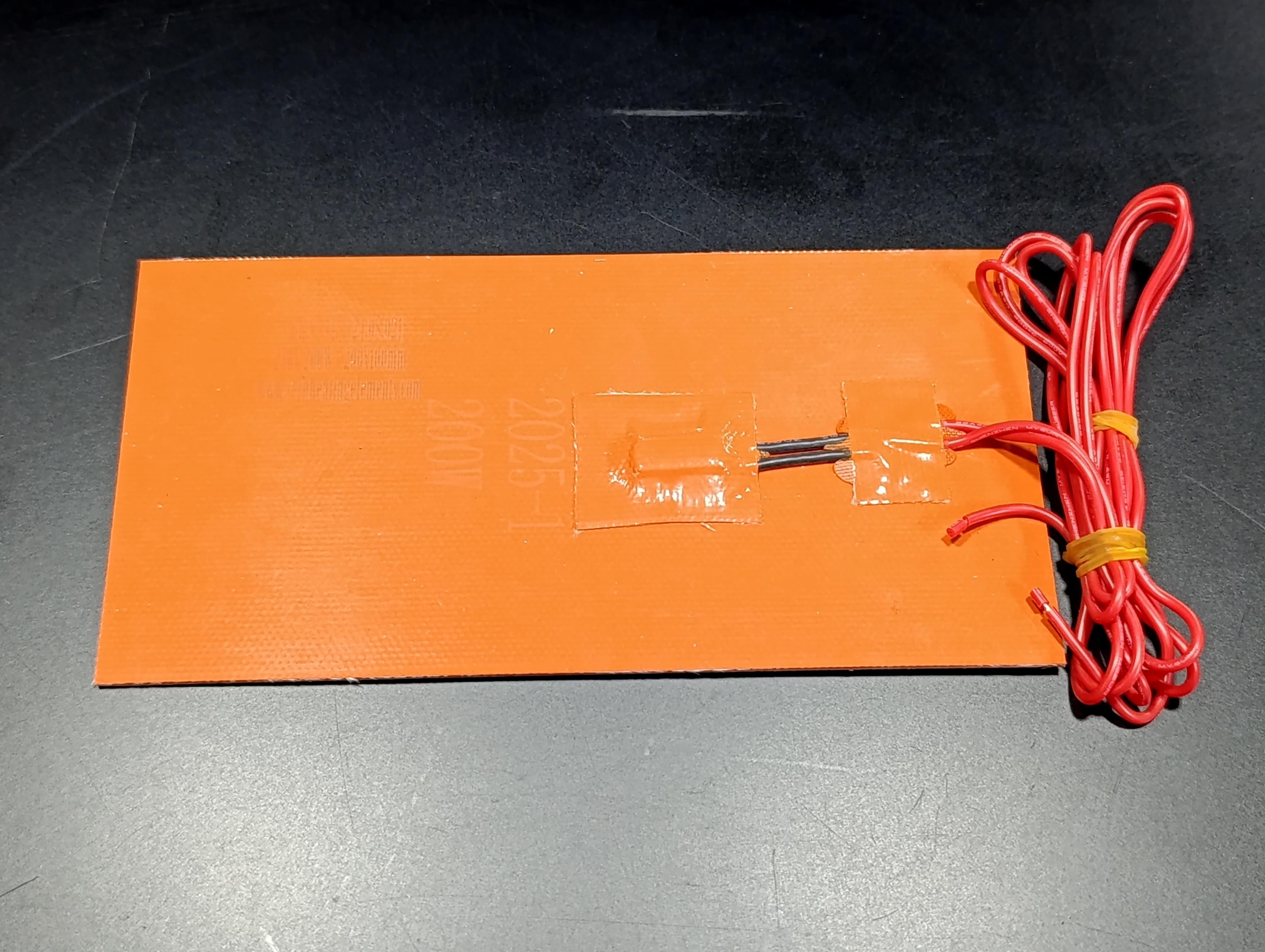 Sern Esnek Silikon Açık Büfe 20x10cm Yapışkanlı Termikli Isıtıcı Rezistans 200W R1083