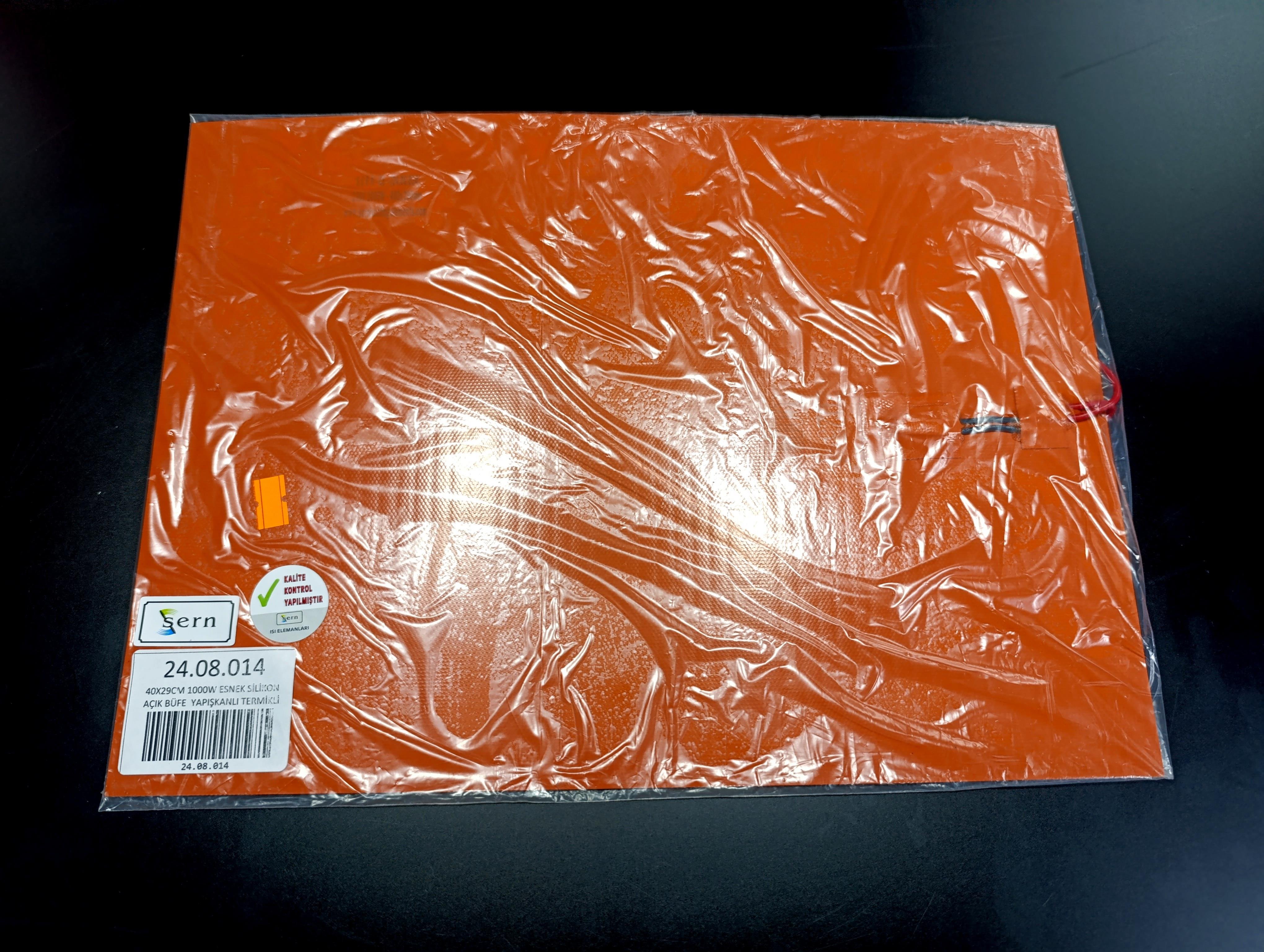 Sern Esnek Silikon Açık Büfe 40x29cm Yapışkanlı Termikli Isıtıcı Rezistans1000W R1033 