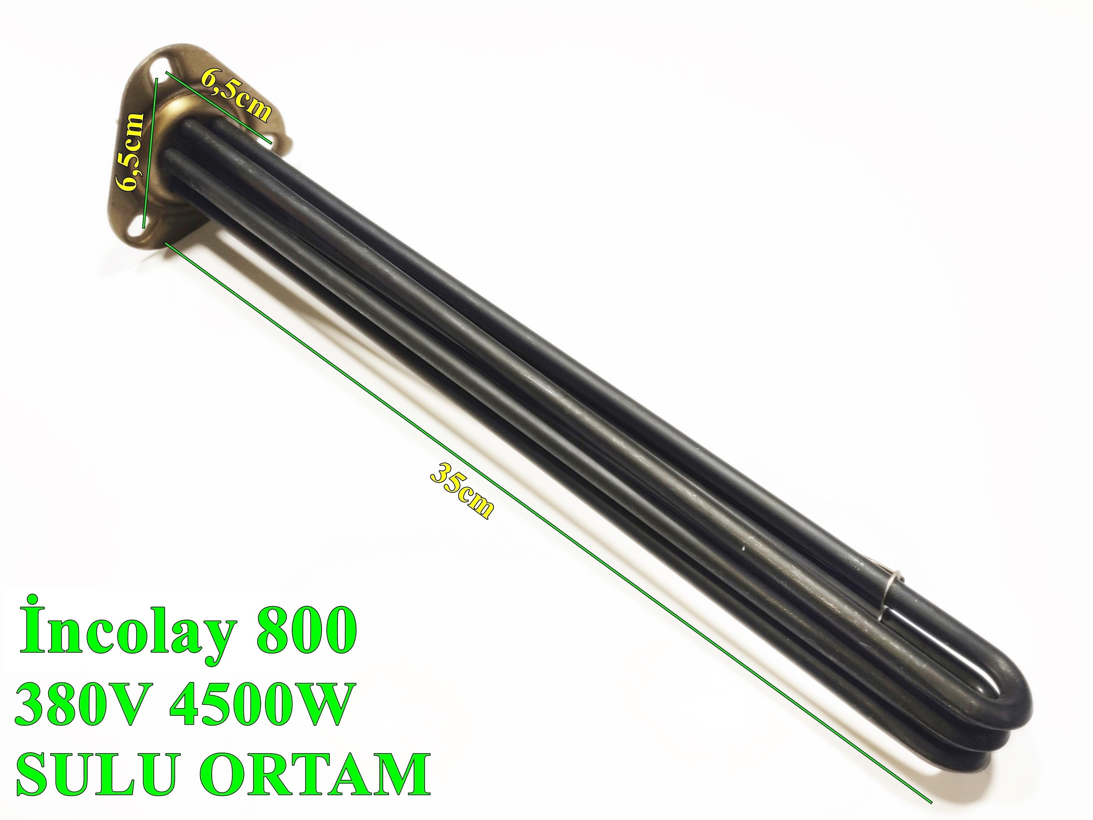 Teknik Isısan F2101-1P 4,5kw Üçgen flans Endüstriyel Mutfak ısıtıcı Rezistansı İNCOLAY 800