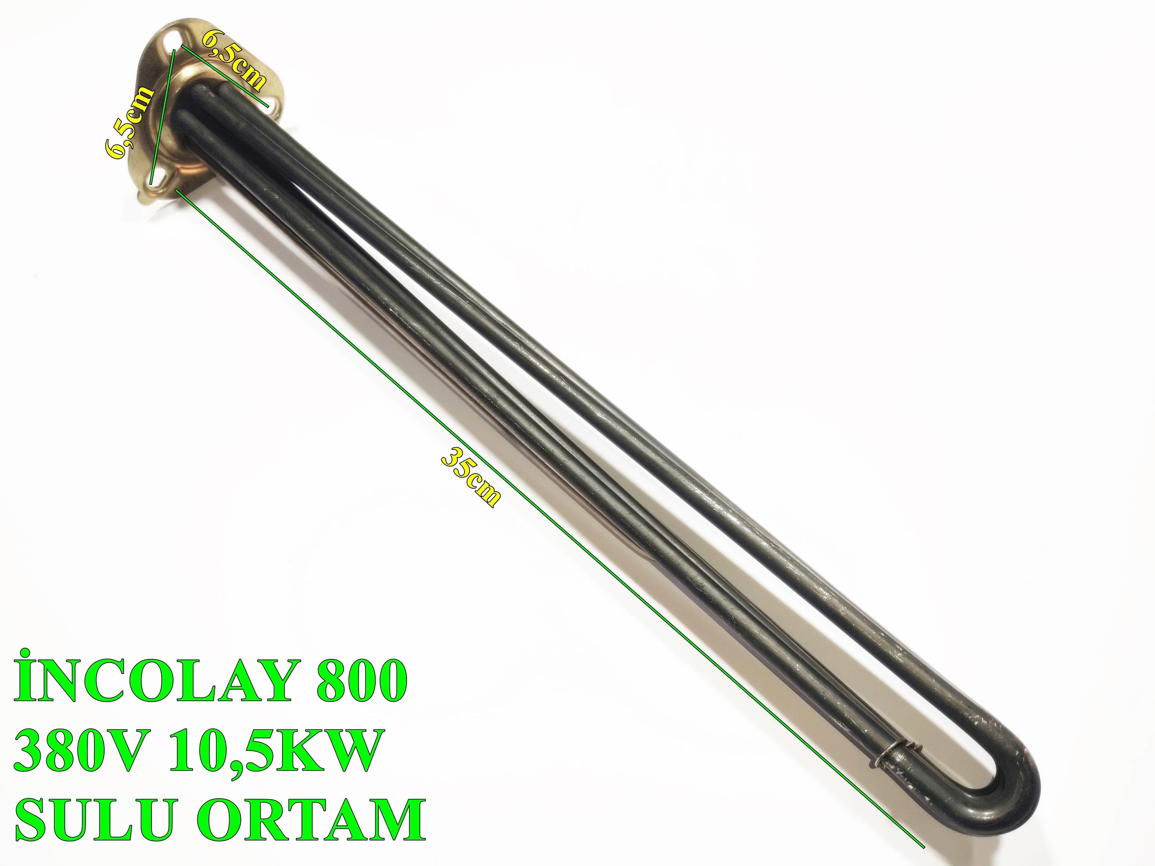 Teknik Isısan F2113-1P 10,5KW Üçgen flans Endüstriyel Mutfak ısıtıcı Rezistansı İNCOLAY 800