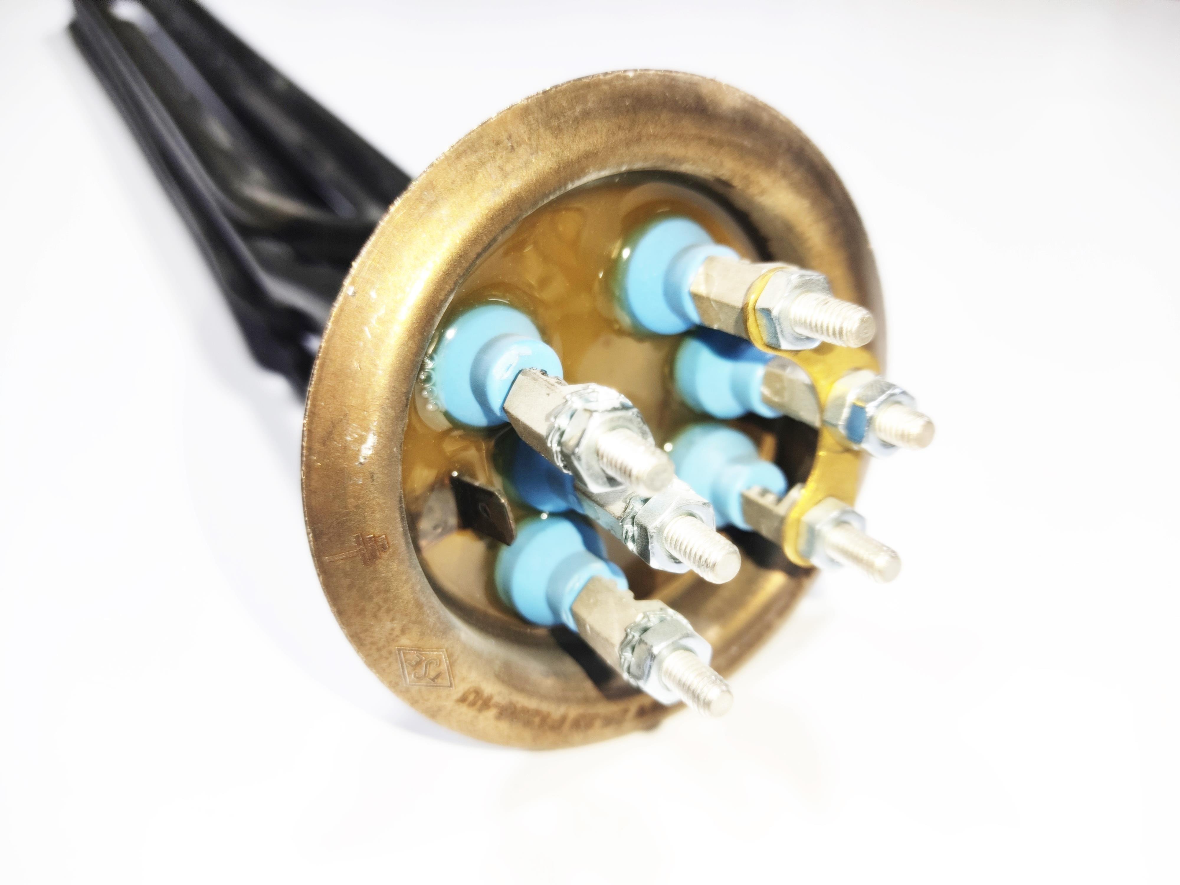Yuvarlak Flanşlı Kazan Isıtıcı Rezistansı Eğik 12000W Icolay 800 Sern F1206-1U - Circular Flange Boiler Heater Resistor Oblique 12000W Icolay 800 Sern F1206-1U