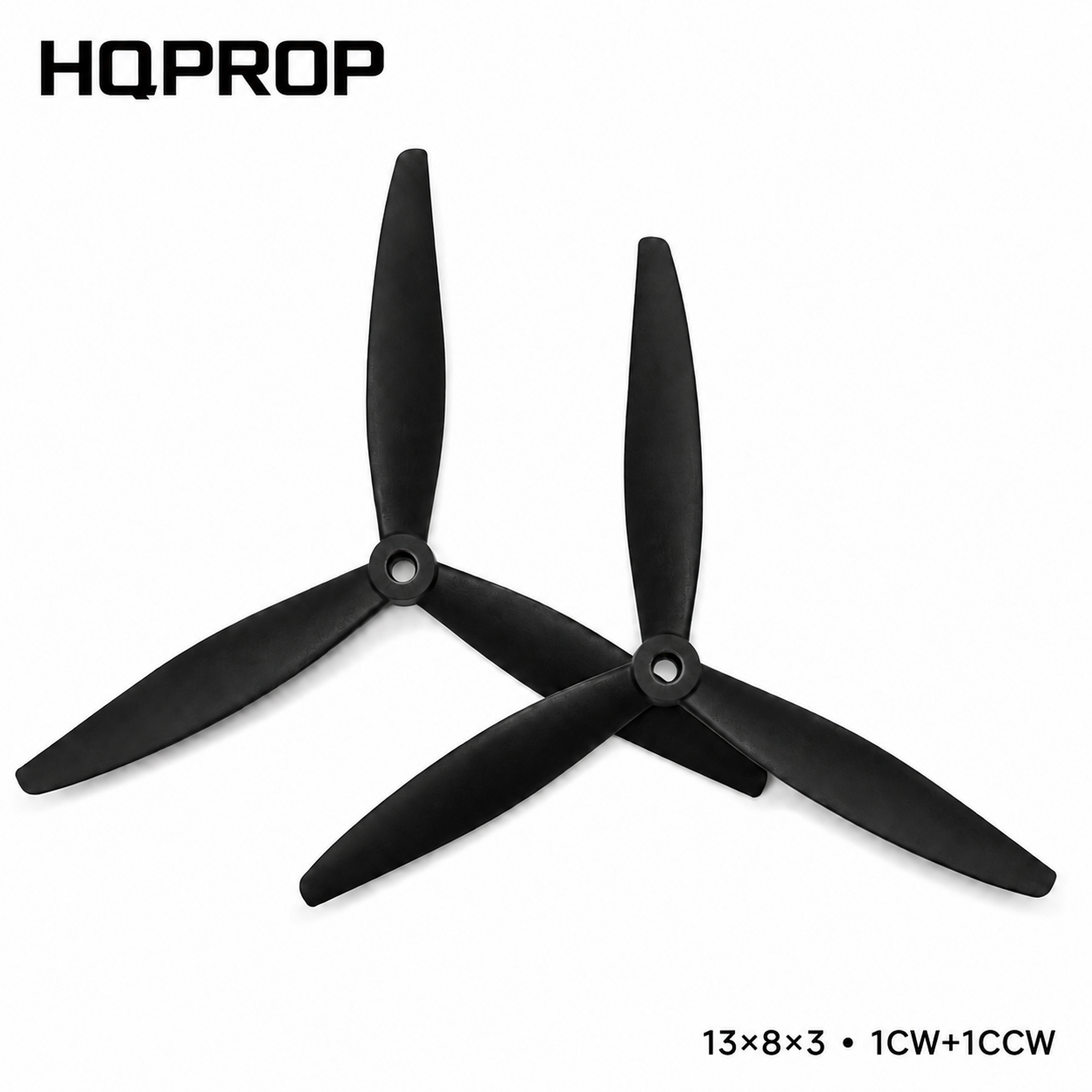 HQProp 13X8X3 13×8 İnç Cam Elyaf Takviyeli Naylon Pervane SetiHQPropHQProp 13X8X3 Black 13×8 İnç Üç Kanatlı Pervane Seti (1CW+1CCW)